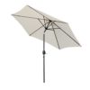 Angel Living 270cm Parasol de Jardín Sombrilla de Aluminio con Mecanismo de Inclinación Sombrilla para Jardín Patio… - Imagen 5