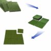 BUNDMAN Césped artificial Azulejos entrelazados Césped falso Césped sintético Alfombra Azulejo Parche de plástico Parche… - Imagen 5