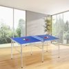 COSTWAY Mesa Ping Pong Plegable Tenis de Mesa con Red 152,4 x 76,2 x 76,2cm con Raquetas Pelotas y Red - Imagen 3