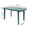 Mesa rectangular Viana 6 plazas. Verde. Mueble terraza jardín| diseño actual| interior y exterior| mobiliario camping… - Imagen 6