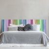 Cabecero Cama PVC Textura Madera Arcoiris 100x60cm | Disponible en Varias Medidas | Cabecero Ligero, Elegante…