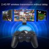 Controlador inalámbrico 2.4G, Gamepad Joystick de Doble Vibración Para Computer PC Smart TV -Negro - Imagen 3