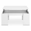 Mesa de Centro Elevable, Mesita de Salon Comedor, Modelo Kendra, Acabado en Blanco Brillo, Medidas: 100 cm (Largo) x 50… - Imagen 4