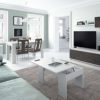 Mesa de Centro Elevable, Mesita de Salon Comedor, Modelo Kendra, Acabado en Blanco Brillo, Medidas: 100 cm (Largo) x 50… - Imagen 7