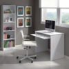 Habitdesign Mesa de Ordenador con Bandeja extraíble, Mesa Escritorio Juvenil, Modelo I-Joy, Color Blanco Artik, Medidas… - Imagen 3