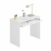 Habitdesign Mesa de Ordenador con Bandeja extraíble, Mesa Escritorio Juvenil, Modelo I-Joy, Color Blanco Artik, Medidas… - Imagen 2