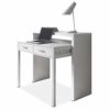 Habitdesign Mesa Escritorio Extensible, Mesa Estudio, Consola, Color Blanco Artik, Medidas: 98,5 cm (Largo) x 36-70 cm… - Imagen 5
