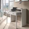 Habitdesign Mesa Escritorio Extensible, Mesa Estudio, Consola, Color Blanco Artik, Medidas: 98,5 cm (Largo) x 36-70 cm… - Imagen 6