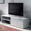 Modulo de Comedor, Mueble TV, Modelo Kikua, Acabado en Blanco Brillo, Medidas: 120 cm (Ancho) x 40 cm (Alto) x 42 cm… - Imagen 4