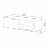 Modulo de Comedor, Mueble TV, Modelo Kikua, Acabado en Blanco Brillo, Medidas: 120 cm (Ancho) x 40 cm (Alto) x 42 cm… - Imagen 6
