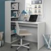 Habitdesign Mesa de Ordenador, Escritorio con Estanteria Reversible, Blanco Artik, Modelo Duplo, Medidas: 120 cm (Ancho… - Imagen 4