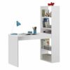 Habitdesign Mesa de Ordenador, Escritorio con Estanteria Reversible, Blanco Artik, Modelo Duplo, Medidas: 120 cm (Ancho… - Imagen 2