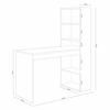 Habitdesign Mesa de Ordenador, Escritorio con Estanteria Reversible, Blanco Artik, Modelo Duplo, Medidas: 120 cm (Ancho… - Imagen 6
