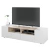 Habitdesign Modulo TV, Mueble de Salon, Juego de Muebles, Modelo Tamiko, Acabado en Blanco Artik y Roble Canadian… - Imagen 3