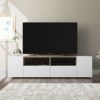Habitdesign Modulo TV, Mueble de Salon, Juego de Muebles, Modelo Tamiko, Acabado en Blanco Artik y Roble Canadian… - Imagen 5