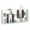 Habitdesign Estantería Reversible, Librería Oficina, Modelo Kawa, Acabado en Color Blanco Artik Y Oxido, Medidas: 180 cm… - Imagen 3
