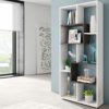Habitdesign Estantería Reversible, Librería Oficina, Modelo Kawa, Acabado en Color Blanco Artik Y Oxido, Medidas: 180 cm… - Imagen 4