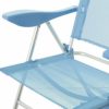 LOLAhome Sillón de Playa Plegable reclinable de 5 Posiciones Azul de Aluminio y textileno de 61x66x100 cm - Imagen 4
