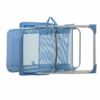 LOLAhome Sillón de Playa Plegable reclinable de 5 Posiciones Azul de Aluminio y textileno de 61x66x100 cm - Imagen 6
