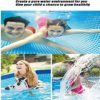 MU - Piscina rectangular con marco de metal para jardín familiar, piscina para adultos de gran tamaño - Imagen 7