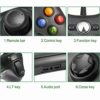 Mando para Xbox360, Gamepad Alámbrico para PC/PS3, Joystick con los Botones para Windows7/8/8.1/10, Negro - Imagen 5