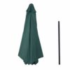 Outsunny Sombrilla de Jardín Ø295x250 cm con Manivela Parasol Exterior con Mecanismo de Inclinación y Poste Desmontable… - Imagen 8