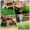 SUMC Césped artificial, estera, hierba sintética, alfombra de césped para jardín y exteriores, para perros y otras… - Imagen 4