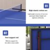 Stoge 2020 Mesa De Tennis con Juego De Paleta De Red Y Ping Pong, Mesa De Ping Pong Interior/Exterior, Mesas De Juego… - Imagen 4