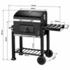 TecTake Barbacoa Barbecue Grill con Carbón Vegetal Parrilla Fumador - varios modelos - (Grill con carbón vegetal de lujo… - Imagen 7