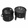 WOLTU Barbacoas de Carbón Parrilla de carbón 3 en 1 Barbacoas de Exterior Parrilla Ahumada para BBQ, Jardín, Camping 40… - Imagen 7