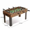ZY Futbolín, Mesa de Madera Juego de fútbol balones de fútbol, ​​Competencia Tamaño de la Tabla de Fútbol for niños y… - Imagen 3