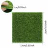 Chudian 8pcs Mini Hierba Césped Artificial 15 * 15cm Césped de Hierba Artificial Césped para Casa de Muñecas Adorno en… - Imagen 4